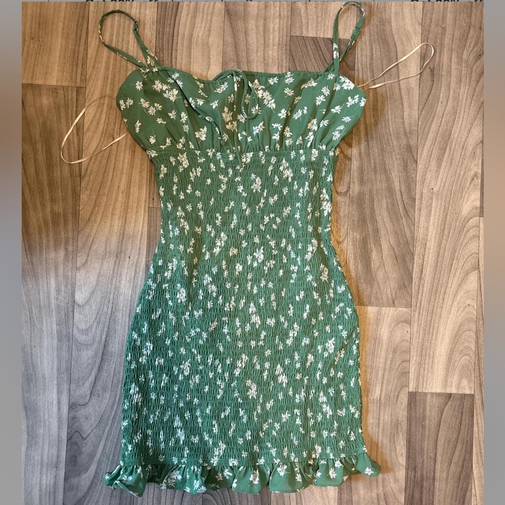 Princess Polly Green Floral Mini Dress
